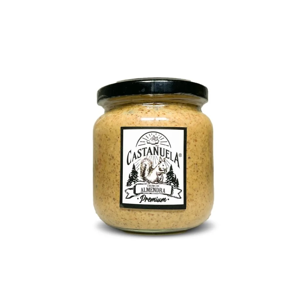 crema de almendra 100% natural sin azúcar, sin grasas