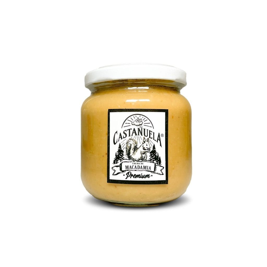 crema de macadamia 100% natural sin azúcar, sin grasas