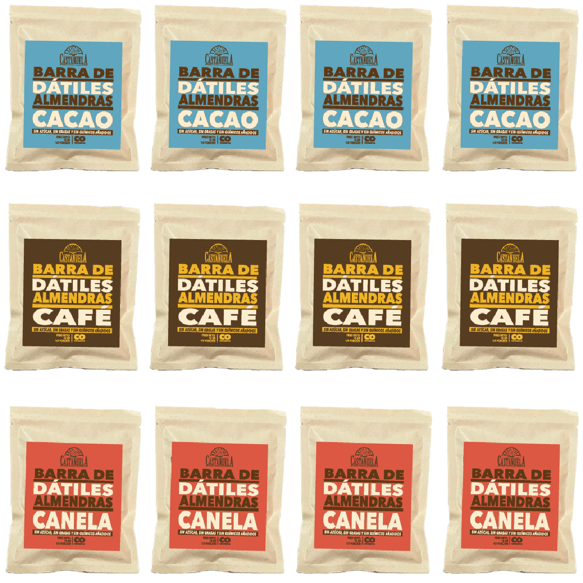 Snack Size Pack - Barra Dátil 15 gr x 12 Unidades